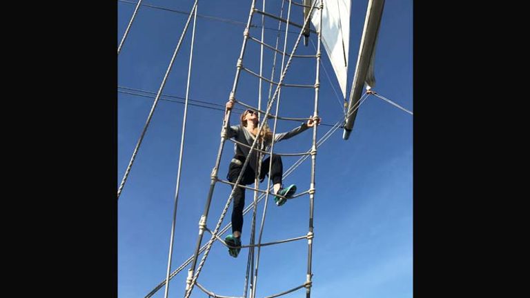 Climbing the mast is another popular activity onboard Star Clippers’ ships. // © 2017 Charu Suri