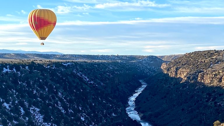 Rio Grande Balloons regularly flies over the Rio Grande Gorge.