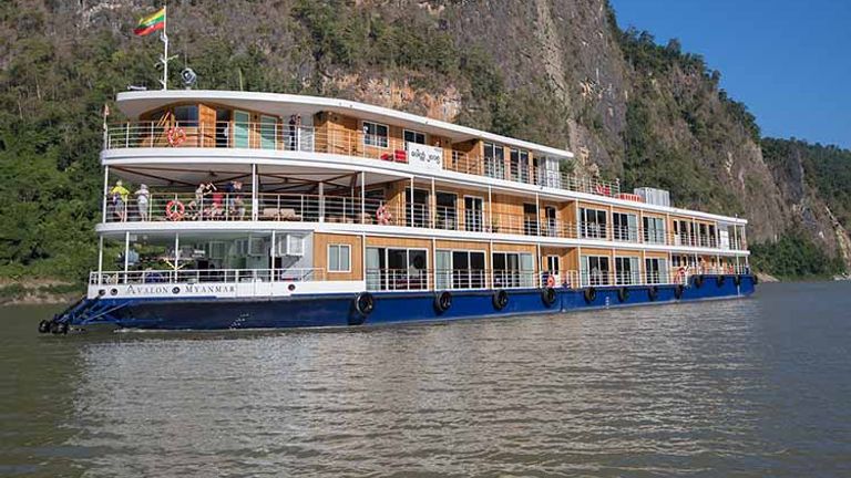 The Avalon Myanmar sails on the Irrawaddy River and includes destinations such as Mandalay and Bagan.