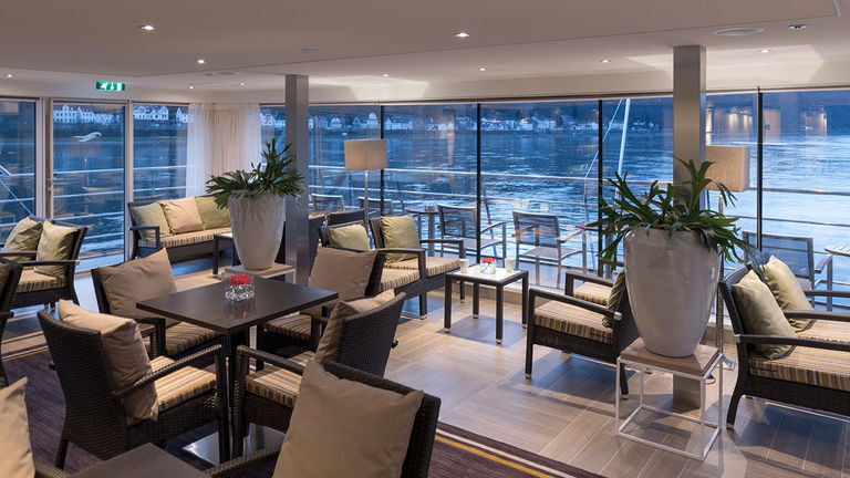 The Club Lounge is a cozy gathering spot.