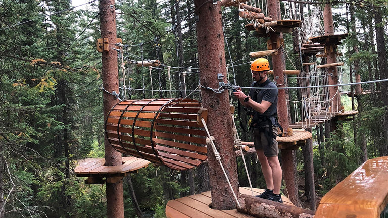 The Lost Forest activities included the Lost Forest ropes course in Snowmass.