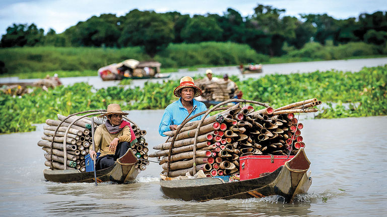 There are many opportunities to connect with locals on a Mekong River sailing.