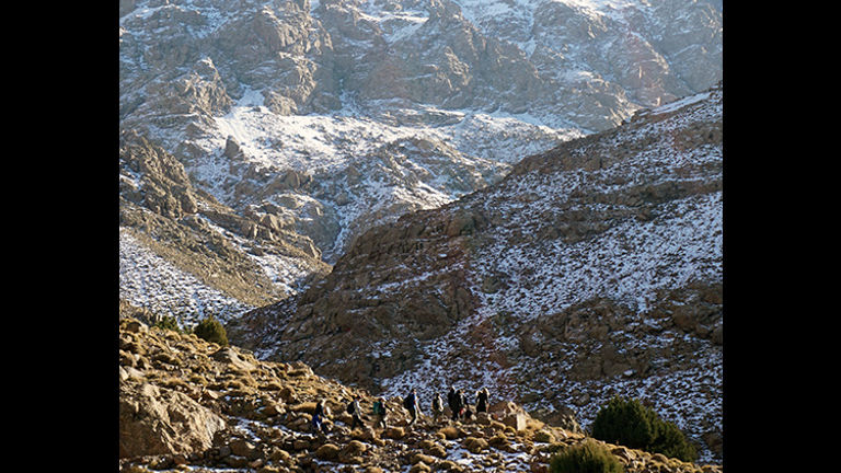 Toubkal, the park’s namesake and the highest peak of the mountain range, stands in the distance. // © 2018 Valerie Chen