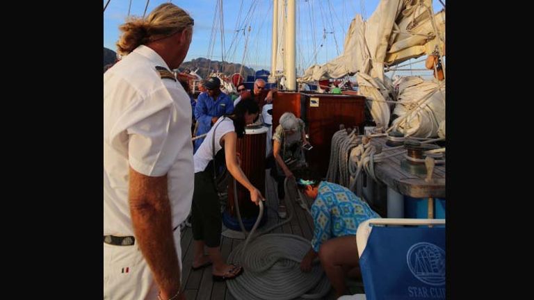 Unlike most other cruise lines, Star Clippers involves guests in the behind-the-scenes operations whenever possible. // © 2017 Mindy Poder