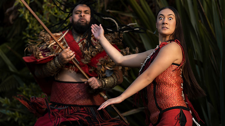 Visitors can learn about Maori culture at Te Pa Tu, an Indigenous experience in New Zealand.